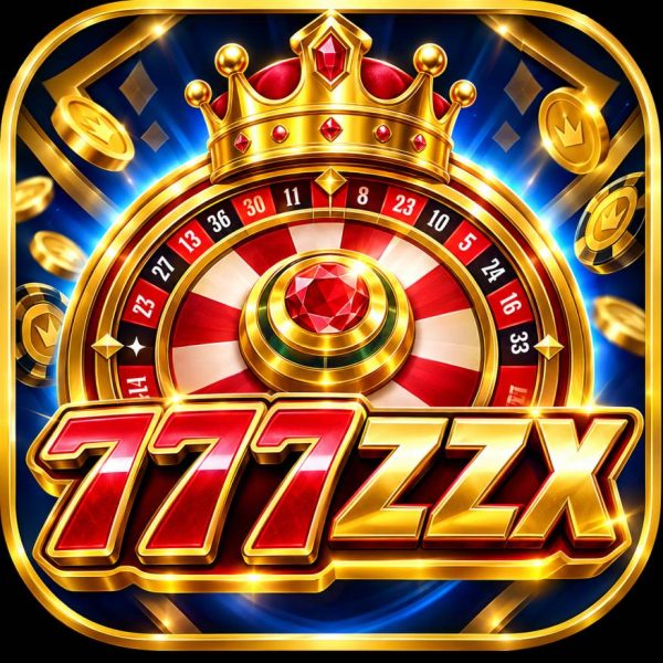 777ZZX Game 2026 logo featuring a golden crown, red roulette wheel, and premium gold 3D text